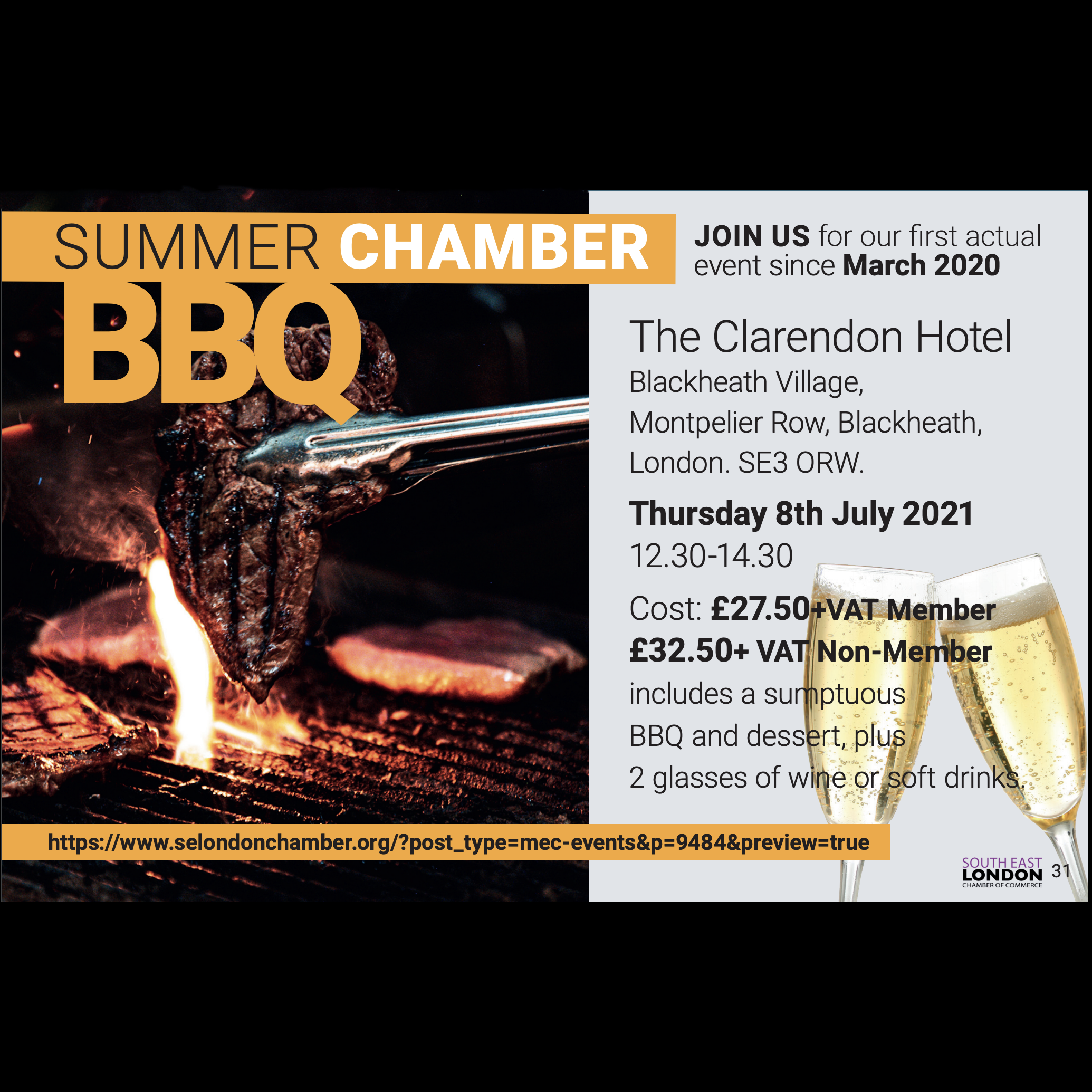 Summer BBQ - at The Clarendon - Blackheath Village 8 July 12.30-2.30